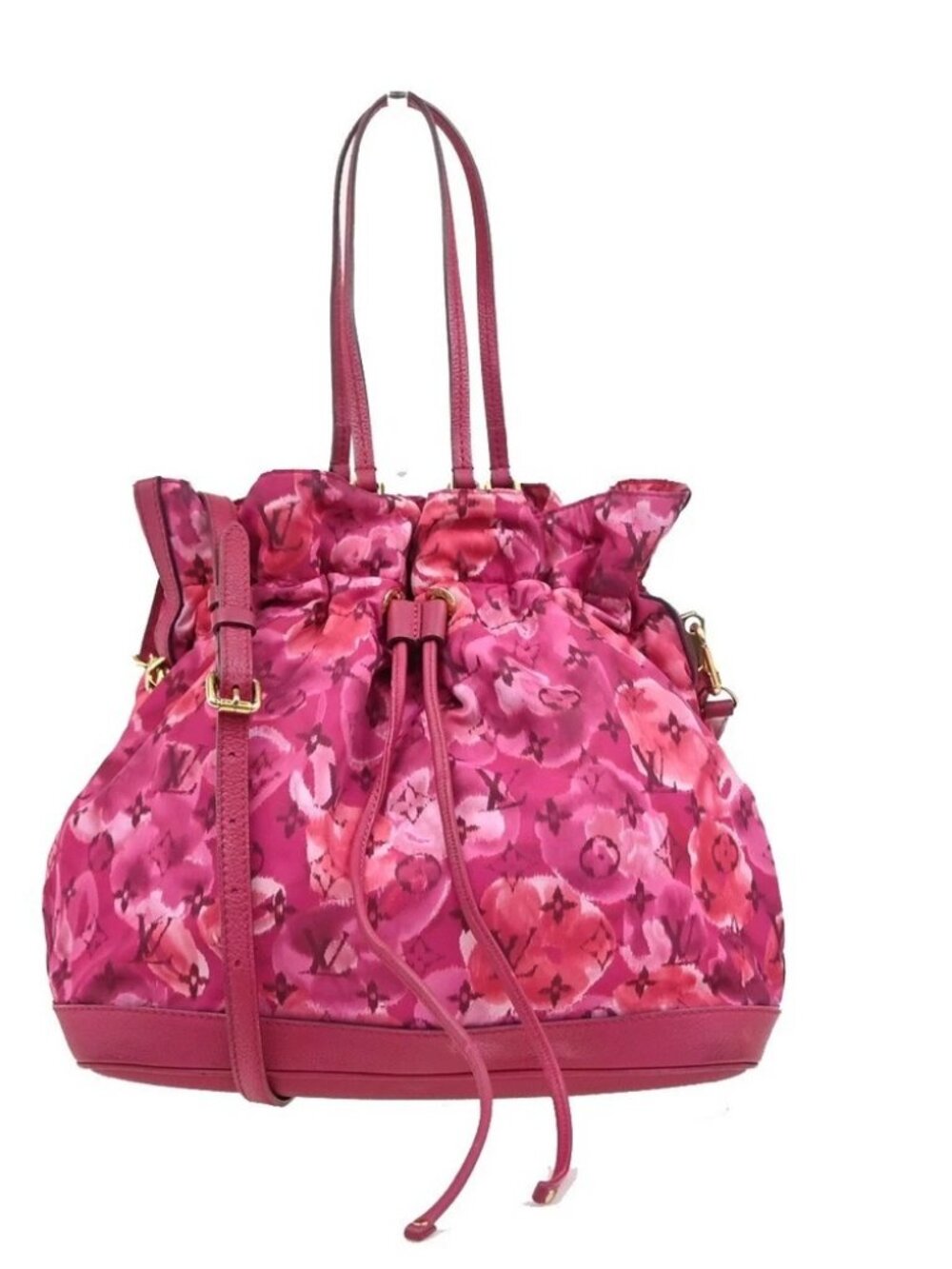 LOUIS VUITTON Noefull MM 2way Hand Bag Monogram Ikat Flower Nylon